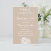 Hochzeit des Weißmeers Begleitkarte (Stehend Vorderseite)