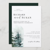 Hochzeit des Wilden Waldes Einladung (Vorne/Hinten)