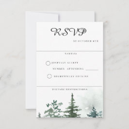 Hochzeit des Wilden Waldes RSVP Karte