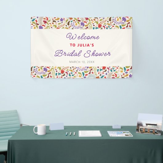 Hochzeit des Wildgartens Rose Woods Exotic Flower Banner (Messeveranstaltung)