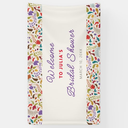 Hochzeit des Wildgartens Rose Woods Exotic Flower Banner (Vertikal)