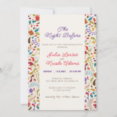 Hochzeit des Wildgartens Rose Woods Exotic Flower Einladung (Vorderseite)