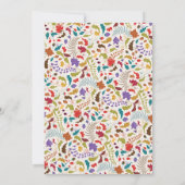 Hochzeit des Wildgartens Rose Woods Exotic Flower Einladung (Rückseite)