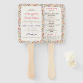 Hochzeit des Wildgartens Rose Woods Exotic Flower  Fächer (Vorne und Hinten)