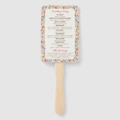 Hochzeit des Wildgartens Rose Woods Exotic Flower  Fächer (Rückseite)