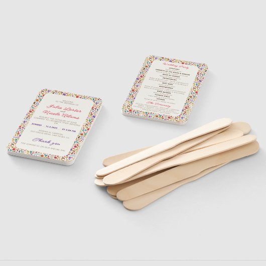 Hochzeit des Wildgartens Rose Woods Exotic Flower  Fächer (Non-assembled)