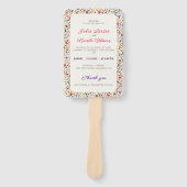 Hochzeit des Wildgartens Rose Woods Exotic Flower  Fächer (Vorderseite)