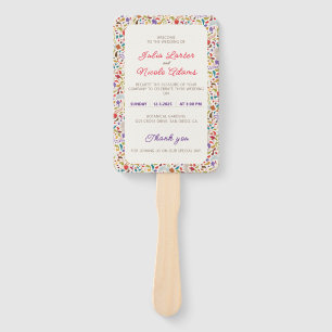 Hochzeit des Wildgartens Rose Woods Exotic Flower Fächer