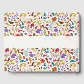 Hochzeit des Wildgartens Rose Woods Exotic Flower Gästebuch (Rückseite)