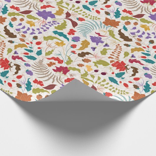 Hochzeit des Wildgartens Rose Woods Exotic Flower  Geschenkpapier (Ecke)