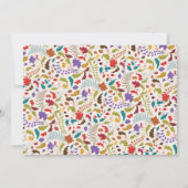 Hochzeit des Wildgartens Rose Woods Exotic Flower Save The Date (Rückseite)