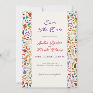 Hochzeit des Wildgartens Rose Woods Exotic Flower  Save The Date