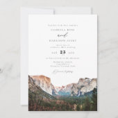 Hochzeit des Yosemite Nationalparks Skyline Einladung (Vorderseite)