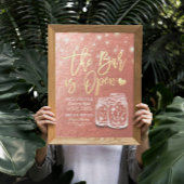 Hochzeit Die Bar ist Open Drink Menü Mason Jars Ro Poster