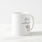 Hochzeit, die | kundengerechten Namen | plant Kaffeetasse (VorderseiteRechts)