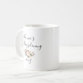 Hochzeit, die | kundengerechten Namen | plant Kaffeetasse (Vorderseite Links)