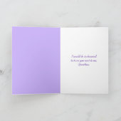 Hochzeit, die mich durch den Gang führt Karte (Innenseite)