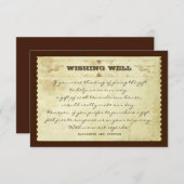 Hochzeit, die Vintage Karten wünscht (Vorne/Hinten)