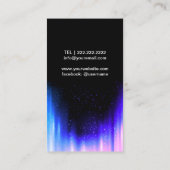 Hochzeit DJs Karaoke Moderne Musikveranstaltung Visitenkarte (Rückseite)