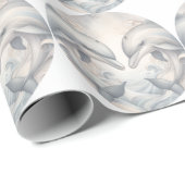 Hochzeit Dolphin Theme Geschenkpapier (Rolleneckpunkt)