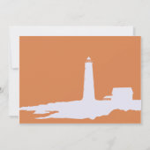 Hochzeit/Dusche im Leuchtturm Einladung (Rückseite)