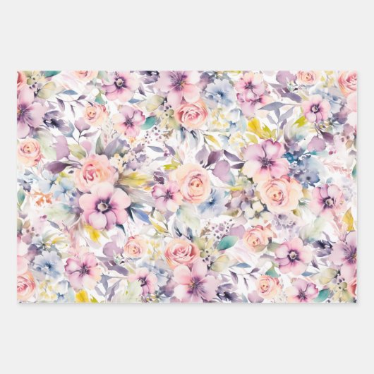 Hochzeit/Duschgeschenk Geschenkpapier Set (Vorderseite)