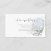 Hochzeit | Dusty Blue Over Over Moon in Liebe Begleitkarte (Vorderseite)