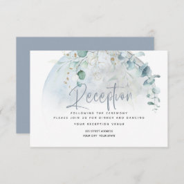 Hochzeit | Dusty Blue Over Over Moon in Liebe Einladung
