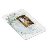 Hochzeit | Dusty Blue Over Over Moon in Liebe Magnet (Rechte Seite)