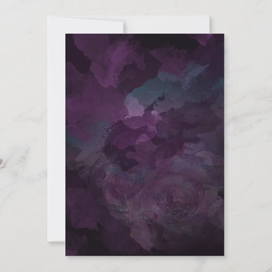 HOCHZEIT | Dusty Plum Lila Jaspé (Rückseite)