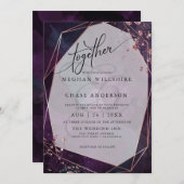 HOCHZEIT | Dusty Plum Lila Jaspé (Vorne/Hinten)