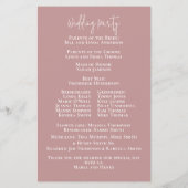 Hochzeit Dusty Rose Elegante Rose (Rückseite)