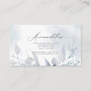 Hochzeit Dusty Watercolor Foliage Enclosure Card Begleitkarte