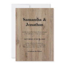 Hochzeit Echtes natürliches Holzmaserung