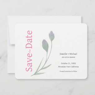Hochzeit Ehe Kalligrafie Blumen Schwarz Weiß Save The Date