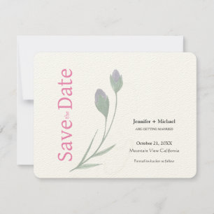 Hochzeit Ehe Kalligrafie Floral Schwarz Weiß Save The Date