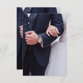 Hochzeit Eheschließung Ehemann Ehefrau Brautbräu Einladung (Vorne/Hinten)