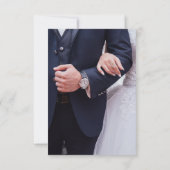 Hochzeit Eheschließung Ehemann Ehefrau Brautbräu Einladung (Rückseite)