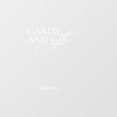 Hochzeit ein Geschenk Skriptklammern Fensteraufkleber (Blatt)