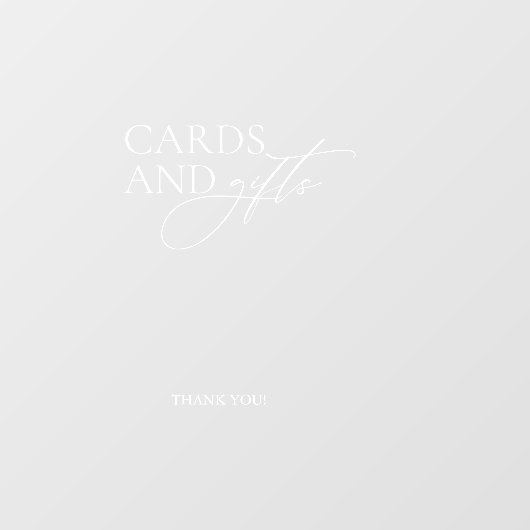 Hochzeit ein Geschenk Skriptklammern Fensteraufkleber (Blatt)