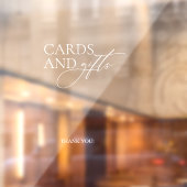 Hochzeit ein Geschenk Skriptklammern Fensteraufkleber (Blatt 2)