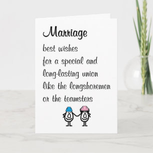 Hochzeit Eine Lustige Hochzeit Gratulationsgedicht Karte