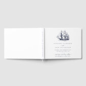 Hochzeit eines eleganten Schiffes Gästebuch (Voll)