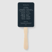 Hochzeit eines schweren Burgundy Fall Floral Wreat Fächer (Rückseite)