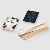 Hochzeit eines schweren Burgundy Fall Floral Wreat Fächer (Non-assembled)