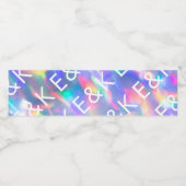 Hochzeit eines undurchsichtigen, ultramodernen Mon Wasserflaschenetikett (Einzelnes Label)