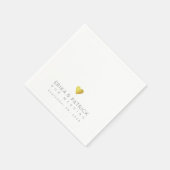 Hochzeit einfach elegant gestaltet serviette (Ecke)