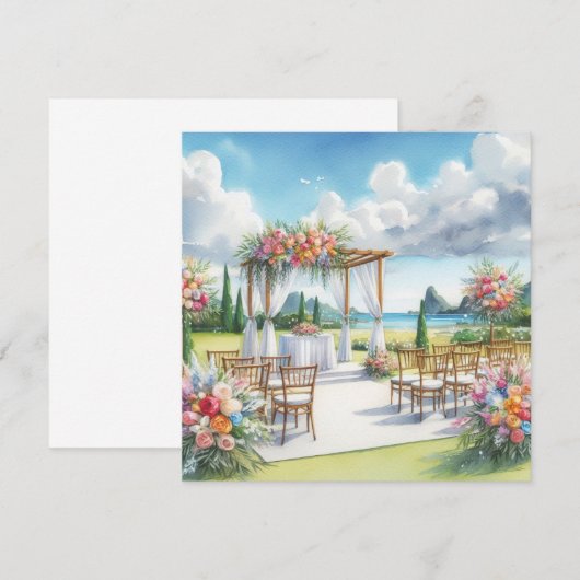 Hochzeit Einladung (Vorne/Hinten)