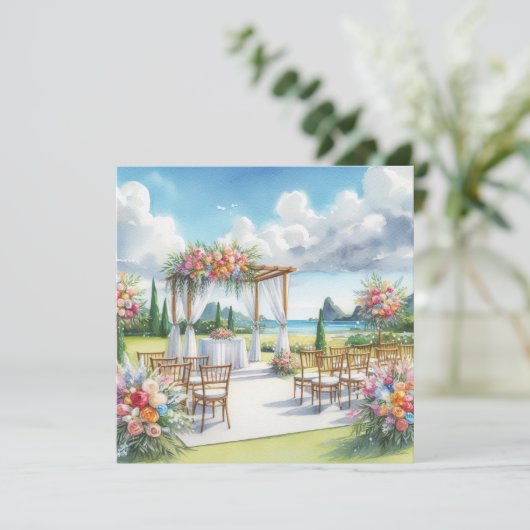 Hochzeit Einladung (Stehend Vorderseite)