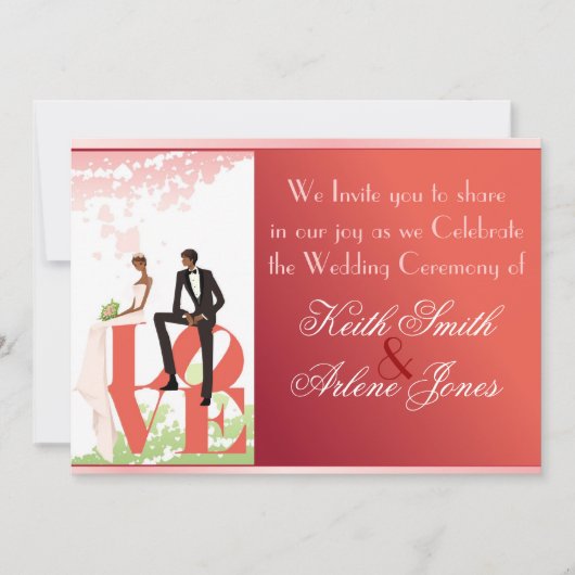 Hochzeit Einladung (Vorderseite)